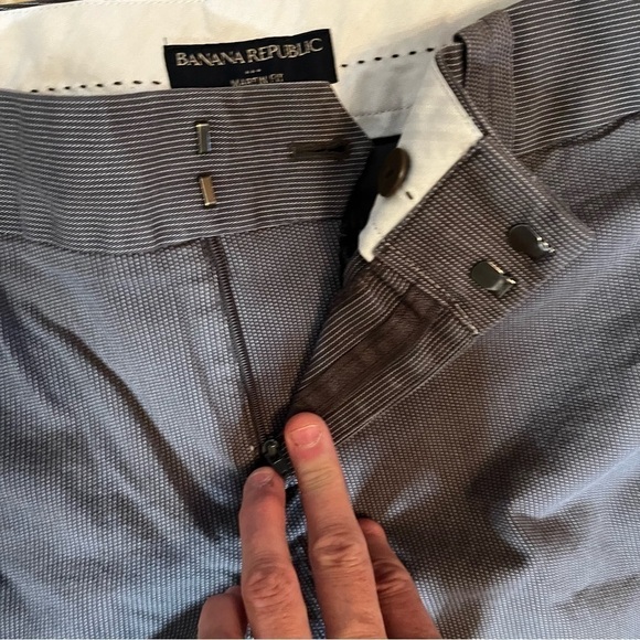 BANANA Republic Martin Fit Grey Pants Size 8 - Picture 3 of 7